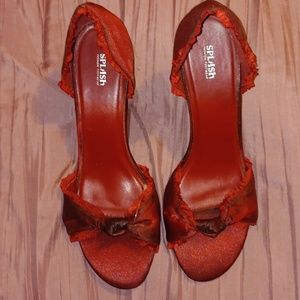 NWOT womens heels size 10 red